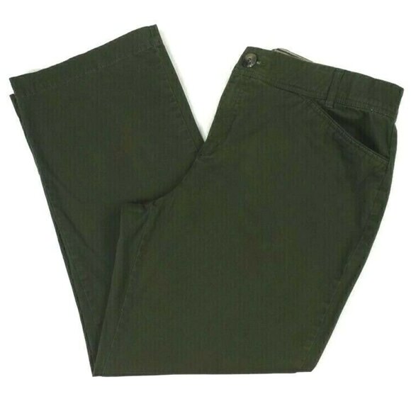 Christopher Banks Green Comfort Waist Stretch Straight Leg Casual Pant Women 16S - Picture 5 of 13